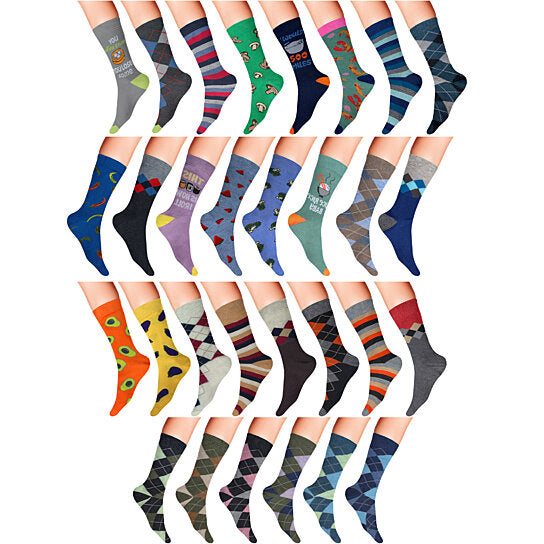 12-Pairs: Men's James Fiallo Premium Quality Dress Socks Cheap Sale Free Shipping