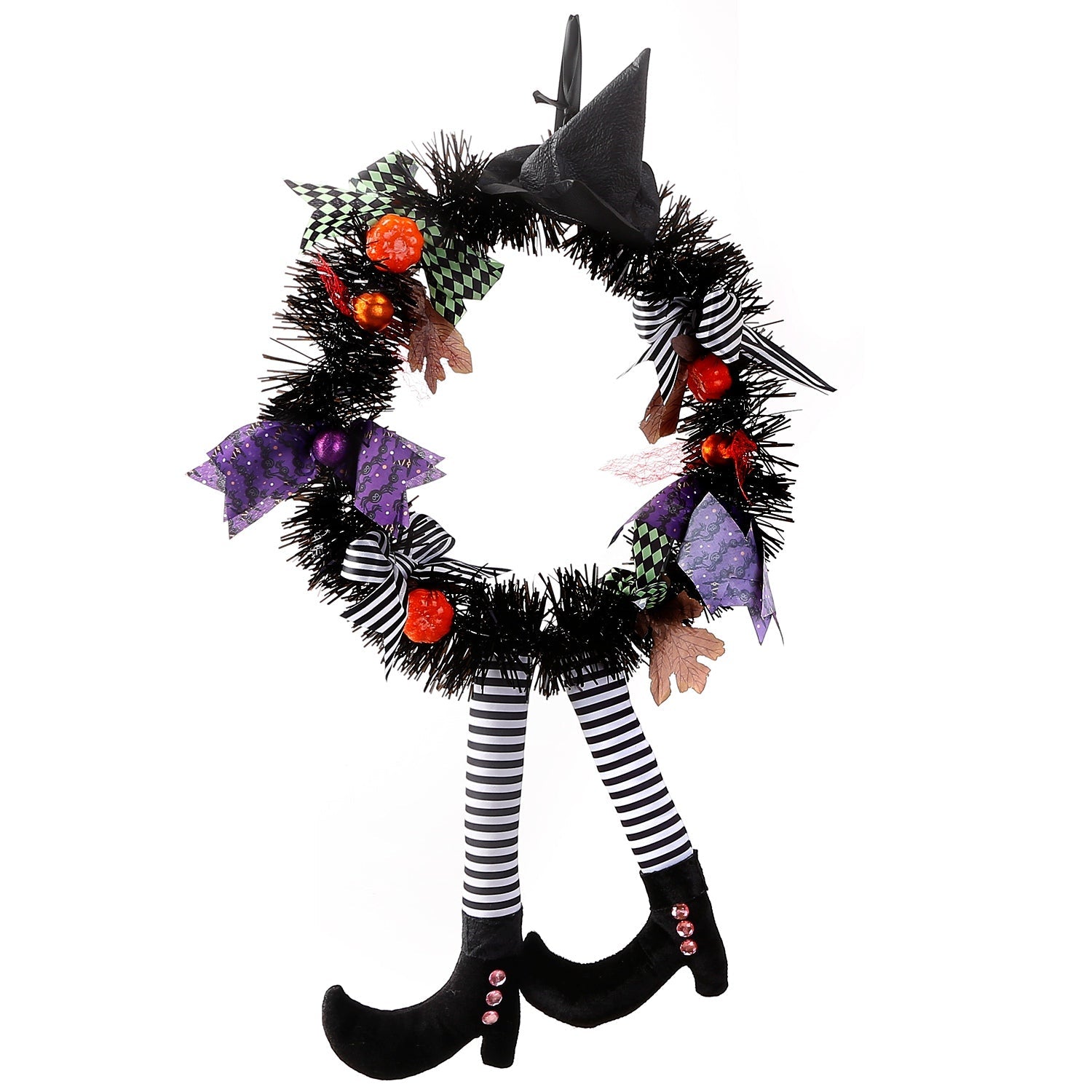 Halloween Witch Wreath Pumpkin Decorations Outlet Low Pice Fee Shipping