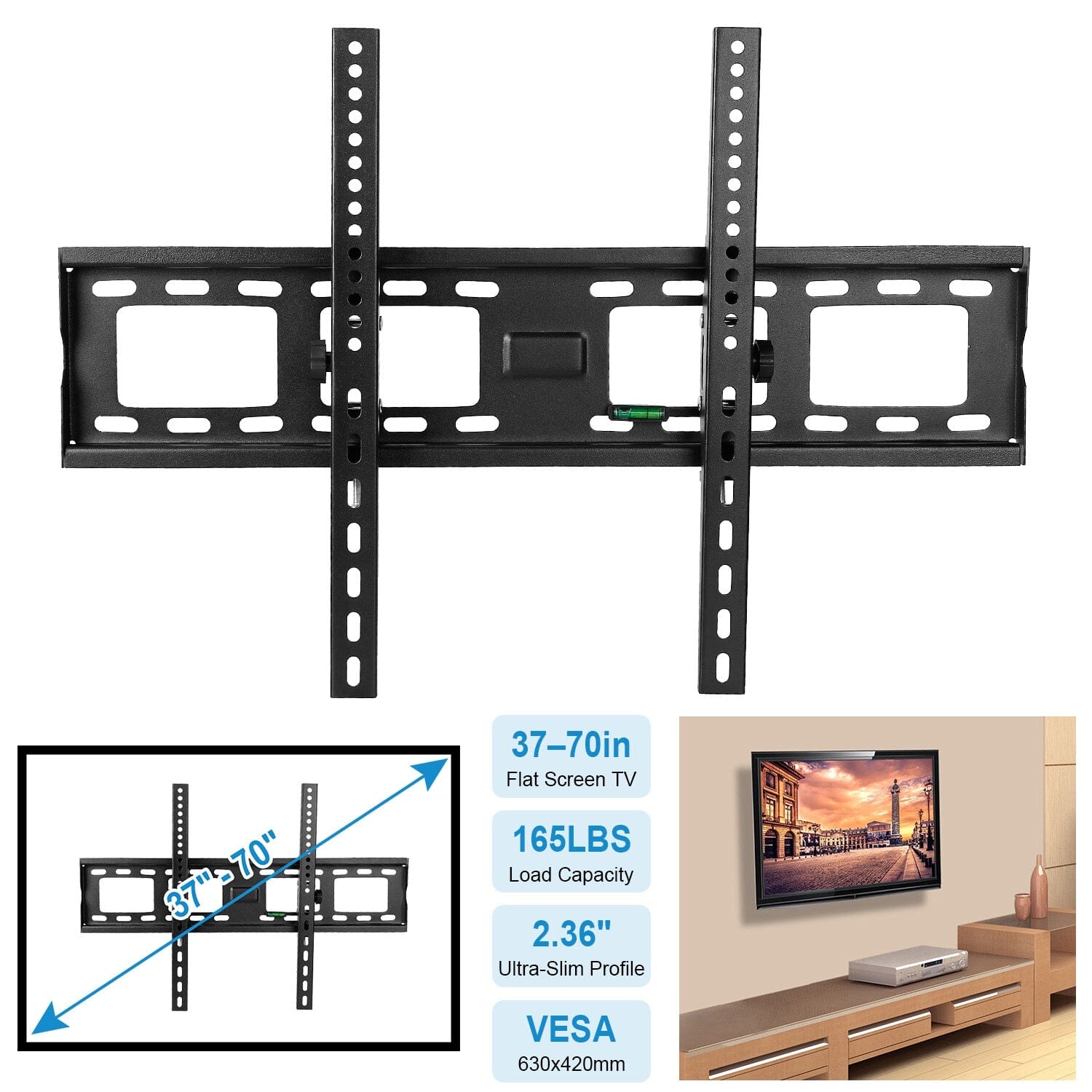 Tilt TV Wall Mount Bracket for 37-70 LED/LCD/PLASMA Flat TV From China