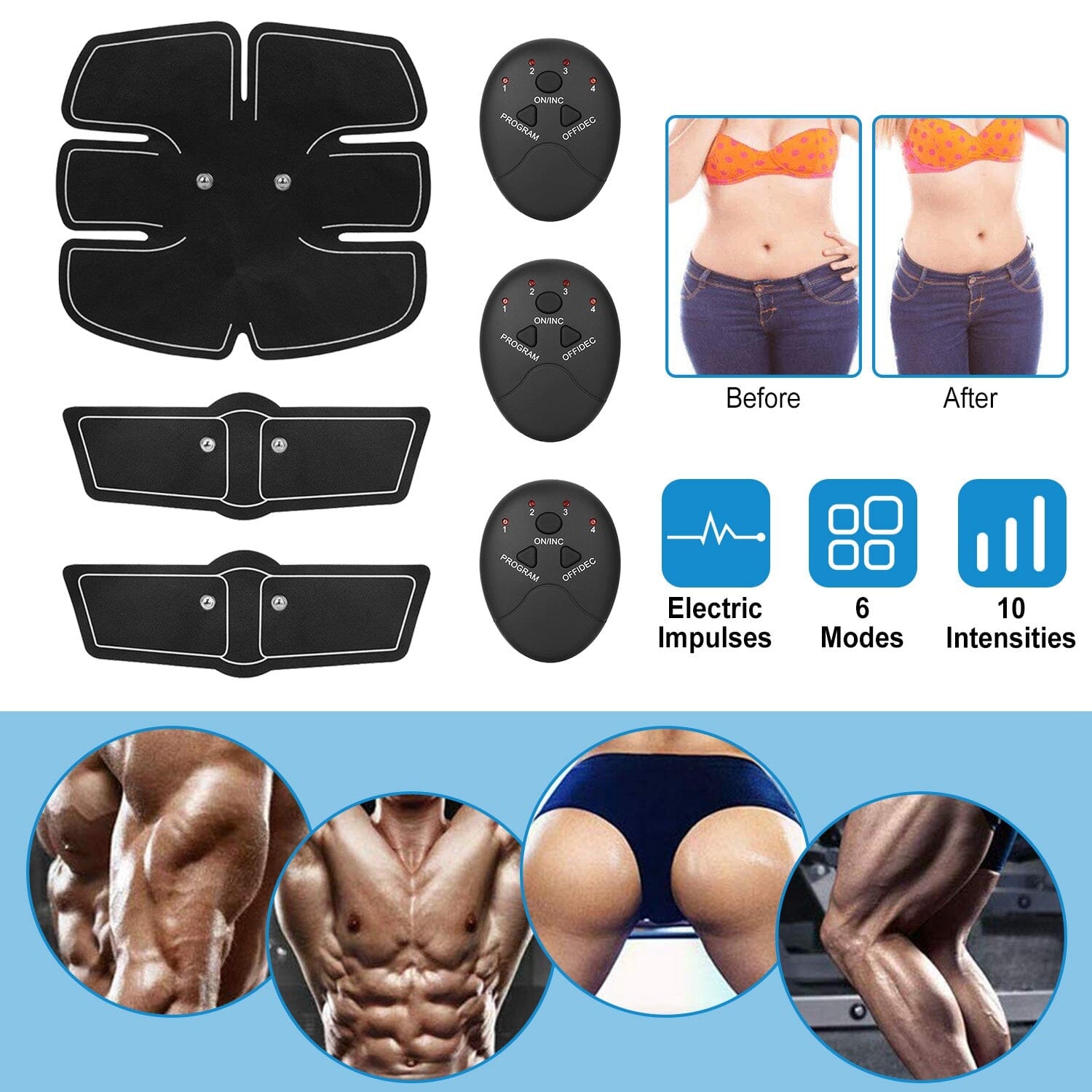 Smart Abs Stimulator Muscle Toning Belt Trainer Best Place