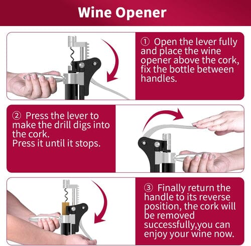 9-Piece Set: Wine Opener Set with Corkscrew, Foil Cutter, Thermometer, Stoppers & More Collections Cheap Online