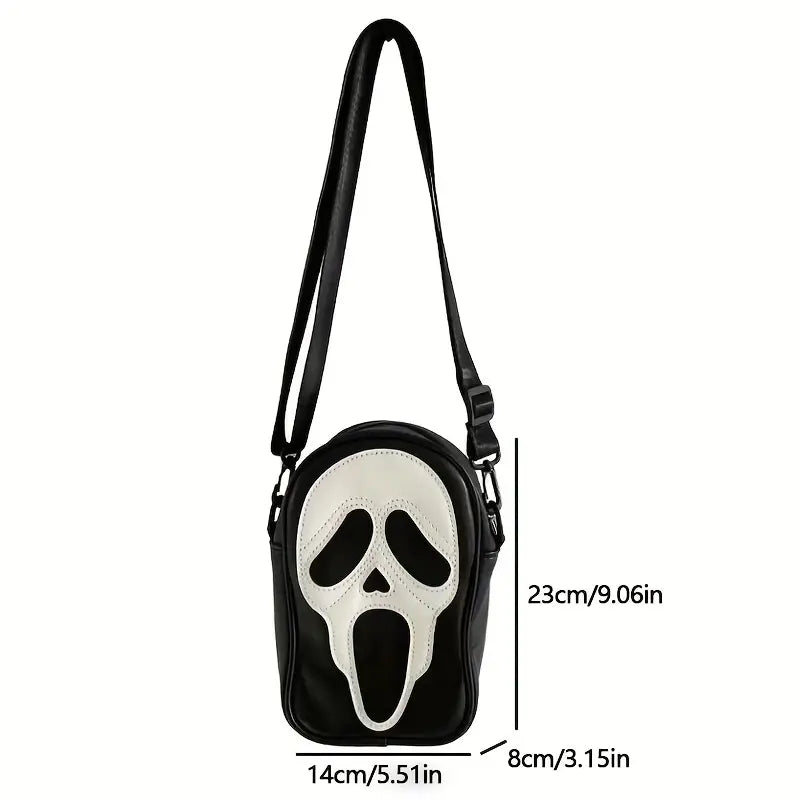 Ghost Skull Pattern Shoulder Bag Sale Footlocker Pictures