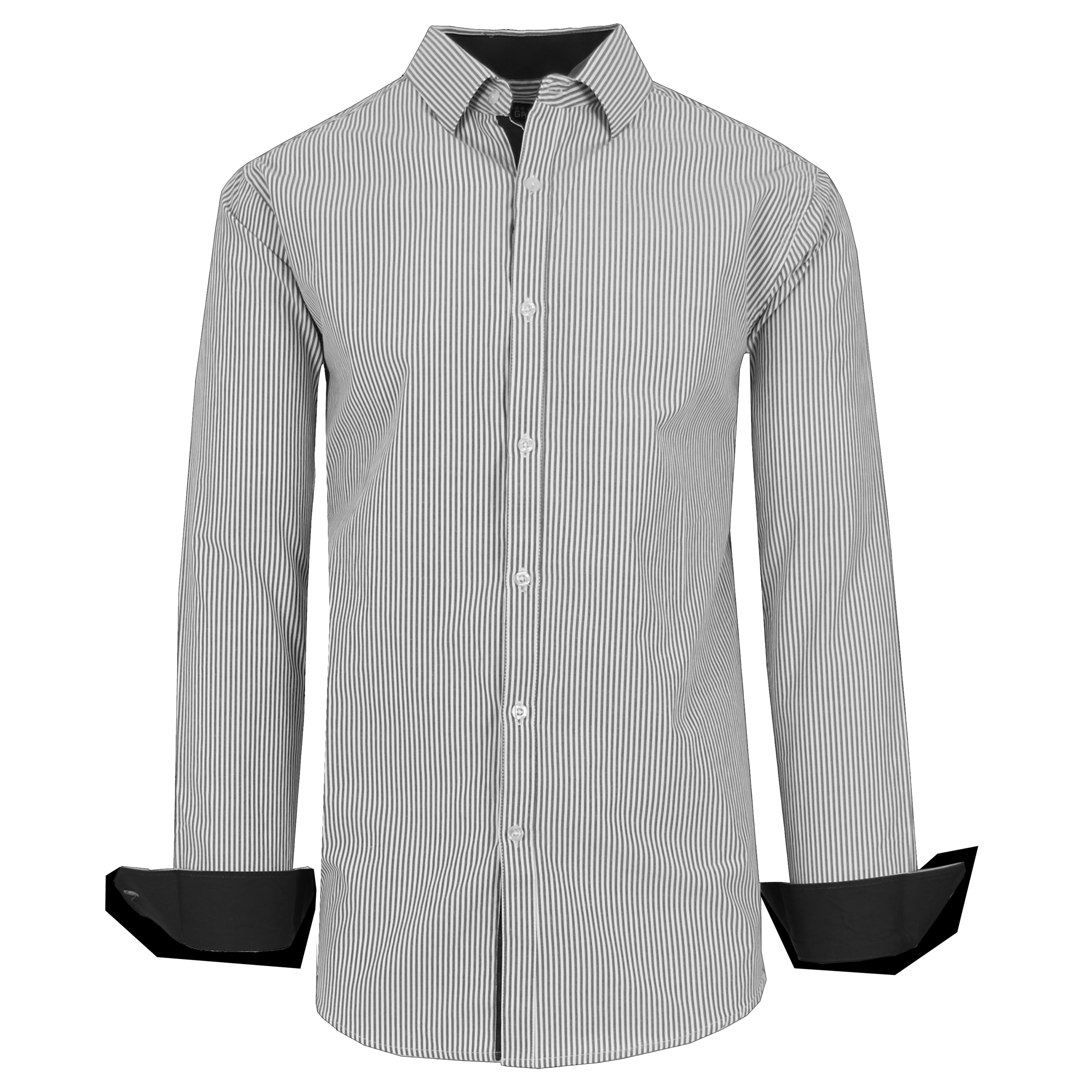 Men's Long Sleeve Slim Fitting Gingham Pattern Dress Shirts Discount Wholesale