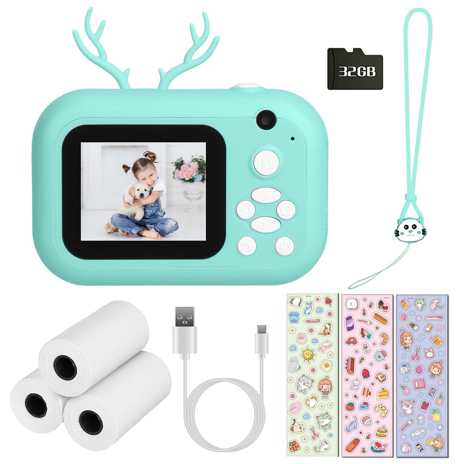 Zero Ink Selfie Camera 1080P HD Video Recorder with Dual Lens 3 Roll Print Papers Get To Buy Cheap Online