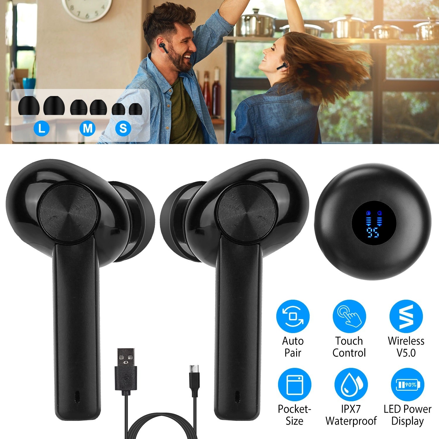 5.0 TWS Wireless Earbuds Cheap Sale Best Pices