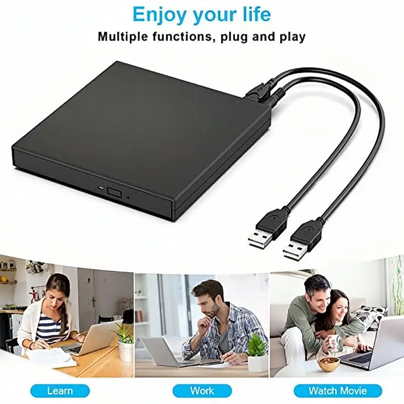 USB 2.0 Slim Protable External CD-RW Drive DVD-RW Burner Writer Player Recommend Sale Online