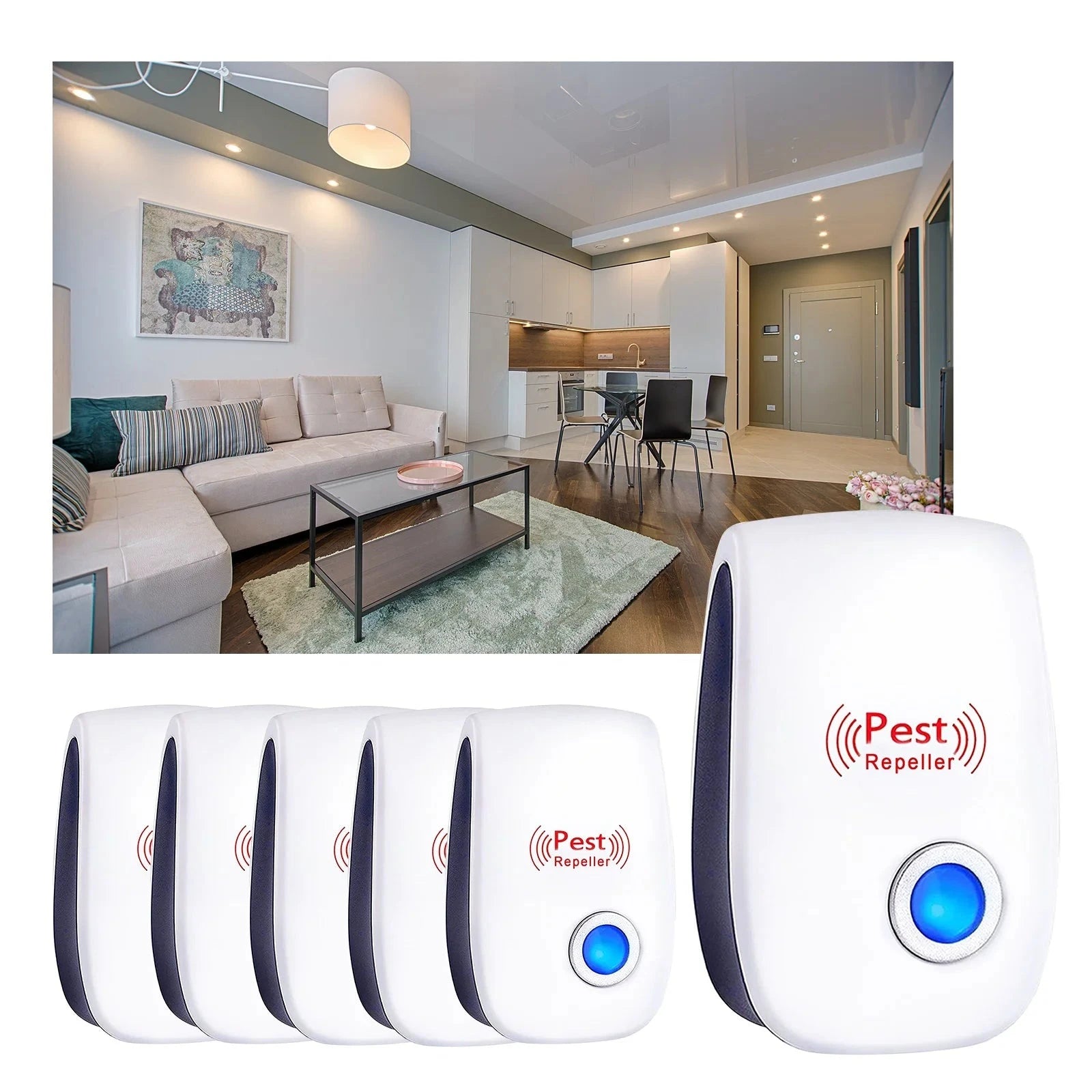 6-Pack: Ultrasonic Pest Repeller Electronic Plug in Pest Control Cheap Big Sale