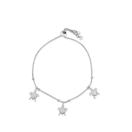 Amazing Luxurious Classic White Micro Pava Turtle Charm Bracelet Buy Cheap With Mastercard