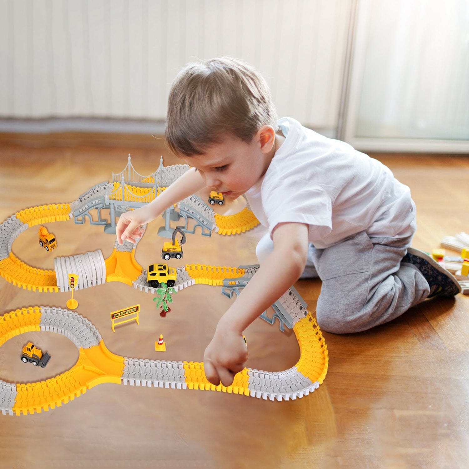 340-Piece: Construction Race Track Toy Set Discount Pices