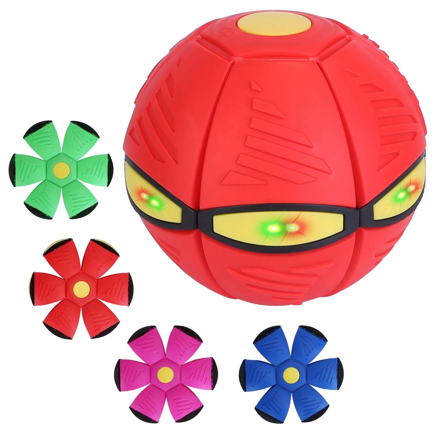 4-Pack: Flying Saucer Ball with LED Lights Discount Fashionable