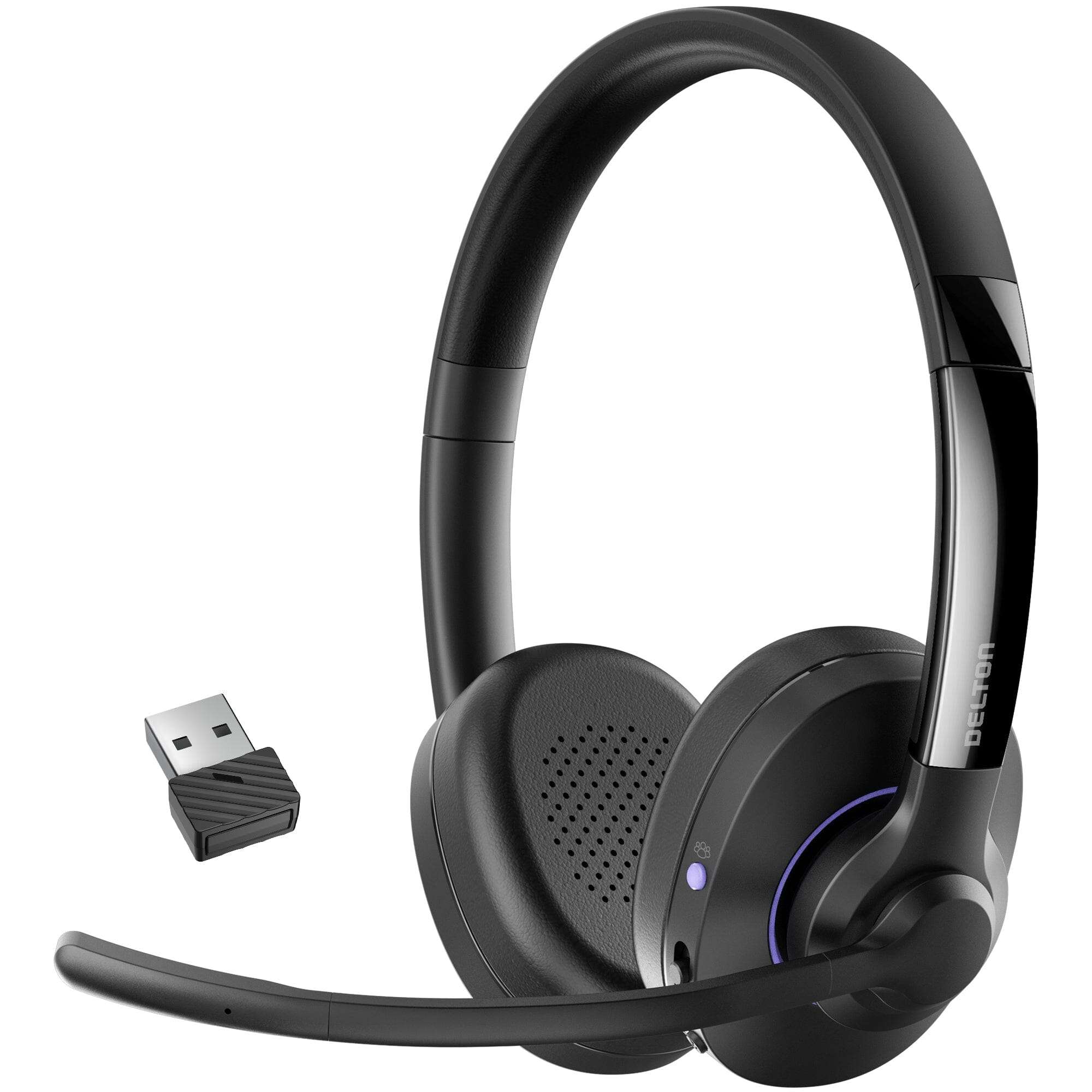 Delton 60X Wireless Headset with Noise Cancelling Microphone and USB Dongle Clearance 2025 New