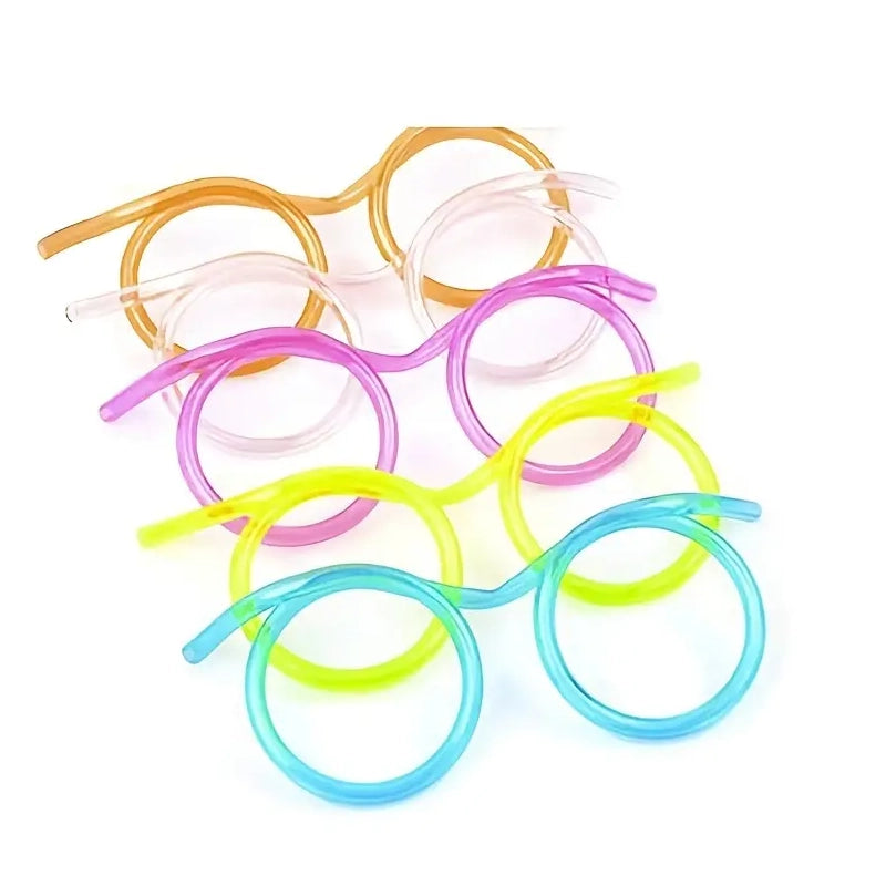 3-Pack: Creative Fun Glasses Straw Crazy Funny Art Straw Clearance Ebay