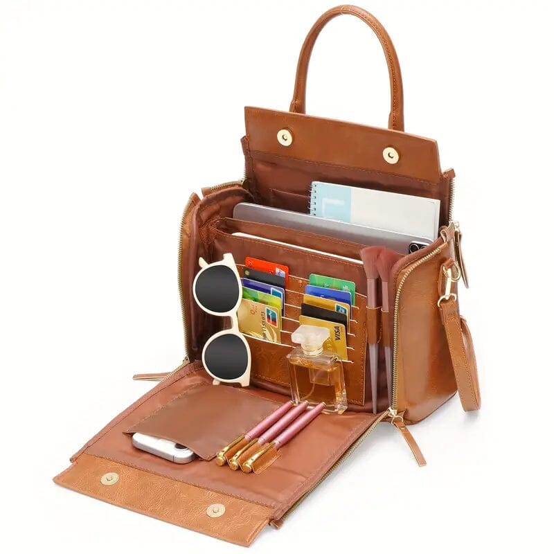 Retro PU Leather Handbag with Multi Card Slot Best Place Sale Online