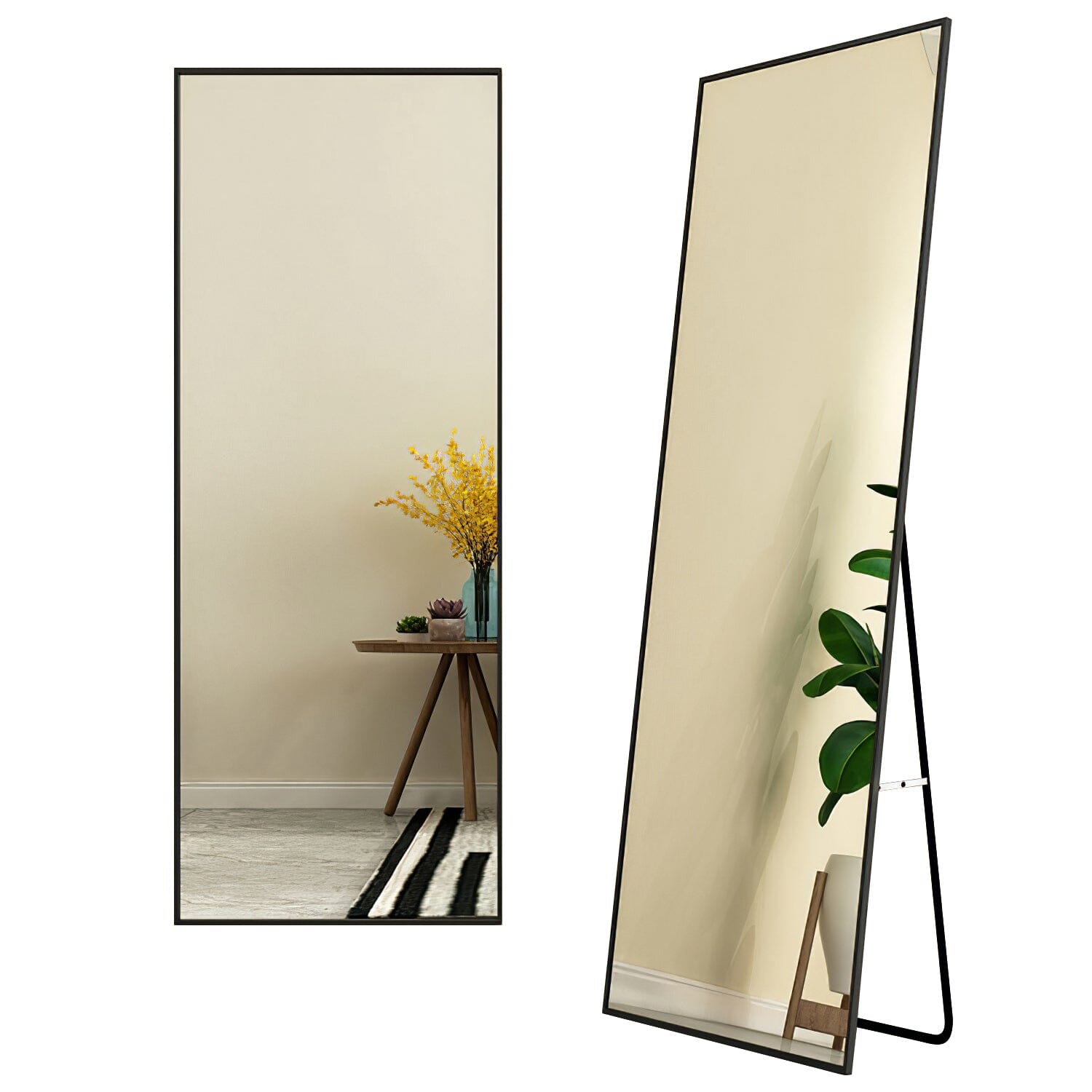 Full Length Mirror Aluminum Alloy Wall Mirror Free Standing Floor Fashionable Cheap Pice