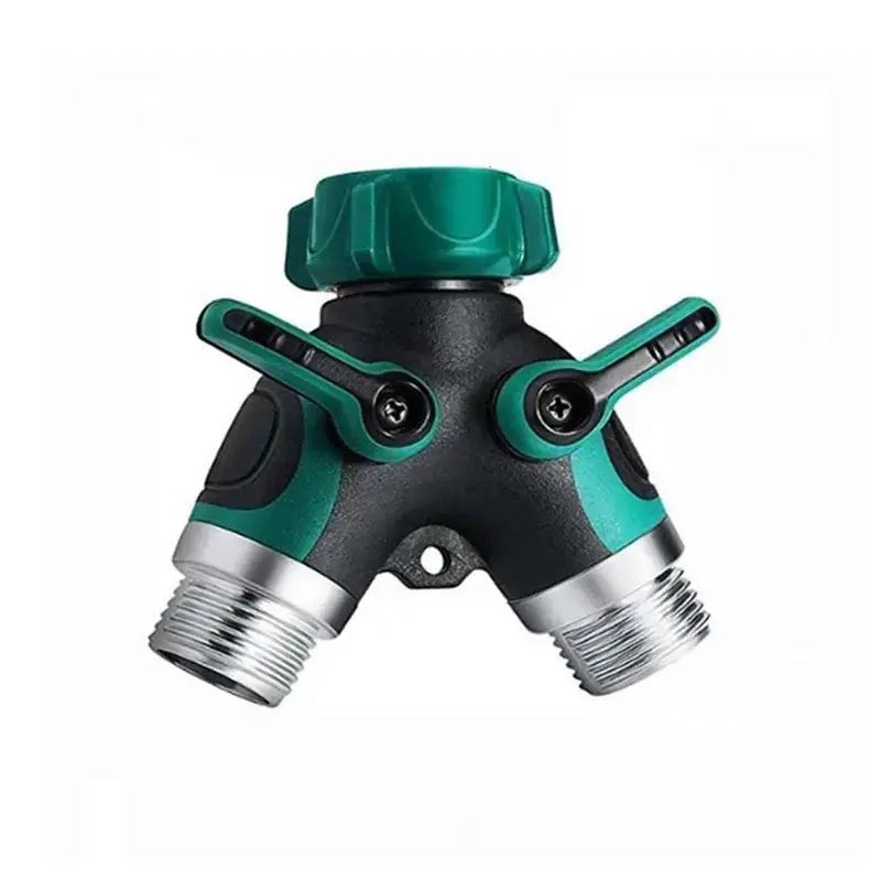 Hose Splitter 2 Way 3/4 Faucet Y Connector with Shut-off Valve Cheap Visit