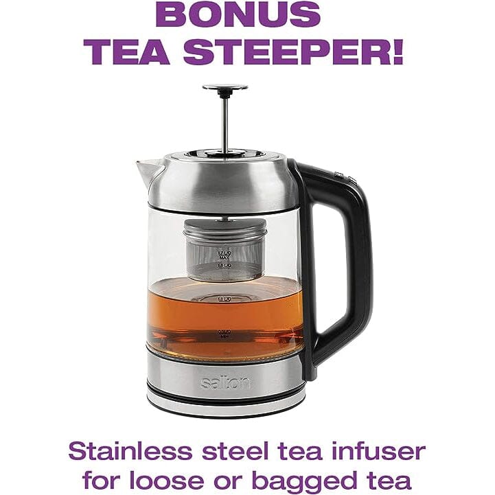 Salton Temperature Control Kettle & Tea Steeper 1.7 L/Qt Best Seller Cheap Pice