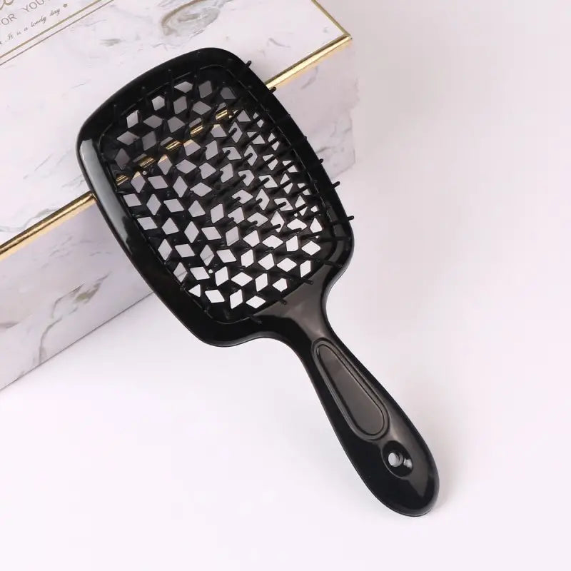 Hollow Out Hairdressing Comb Anti-Static Detangling Hair Brush Scalp Massage Hair Brush For All Hair Types For Cheap Cheap Online