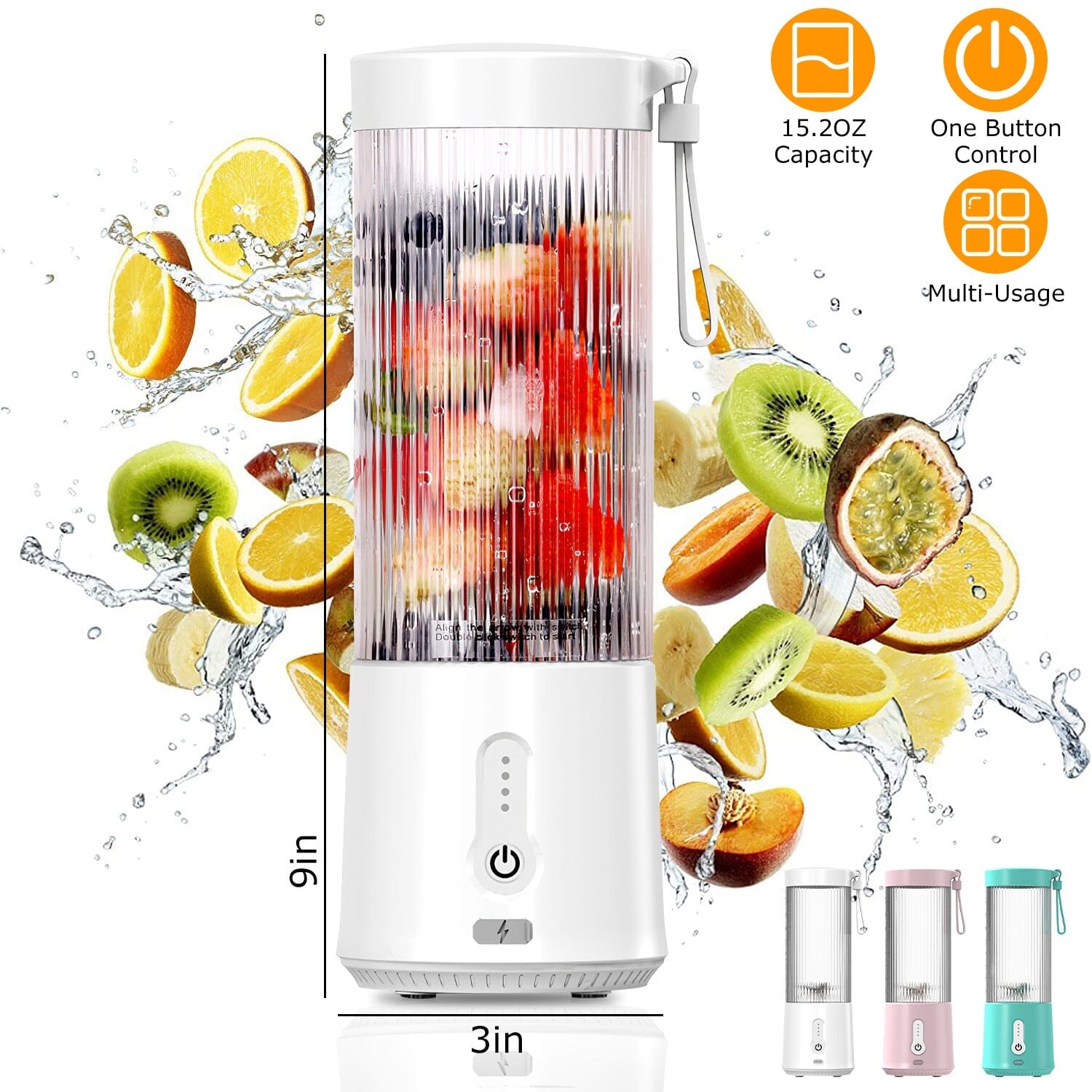 450ml Rechargeable Fruit Blender with 6 Blades Cheap Sale Sast