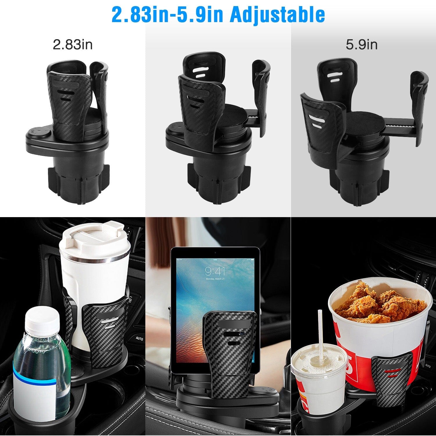 2-in-1 Universal Car Cup Mount Holder Collections For Sale