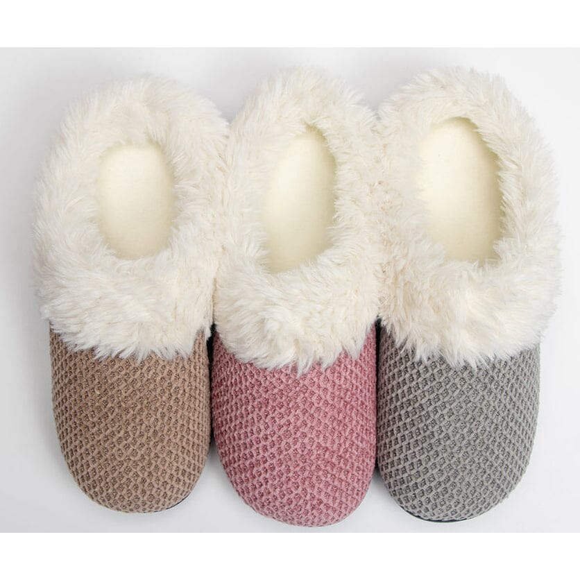 Roxoni Women's Fleece Trim Knit Sweater Furr Clog Slipper Clearance Get To Buy