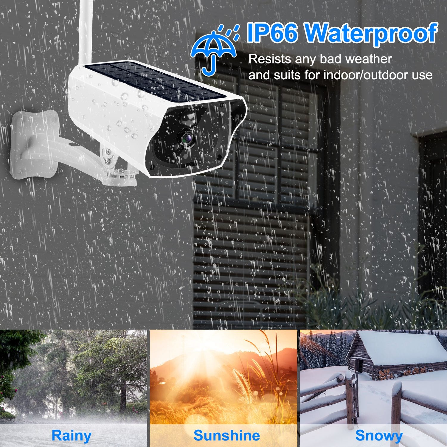 1080P Solar Powered Wifi IP Camera Shop For Sale