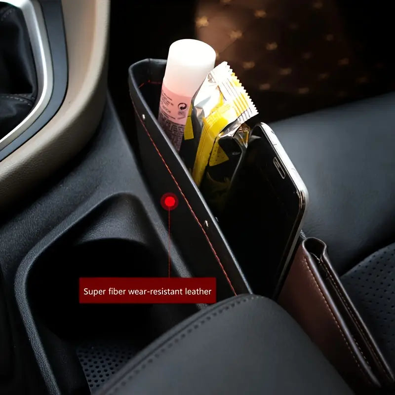 Car Organizer PU Leather Seat Slit Gap Pocket Storage Pay With Paypal Online