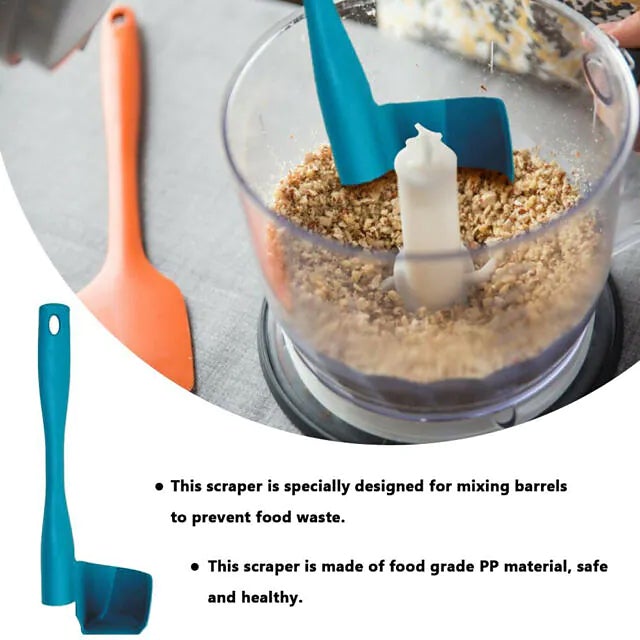 2-Pack: Rotary Scraper Rotating Spatula Scooping Portioning Food Processor Shipping Outlet Store Online