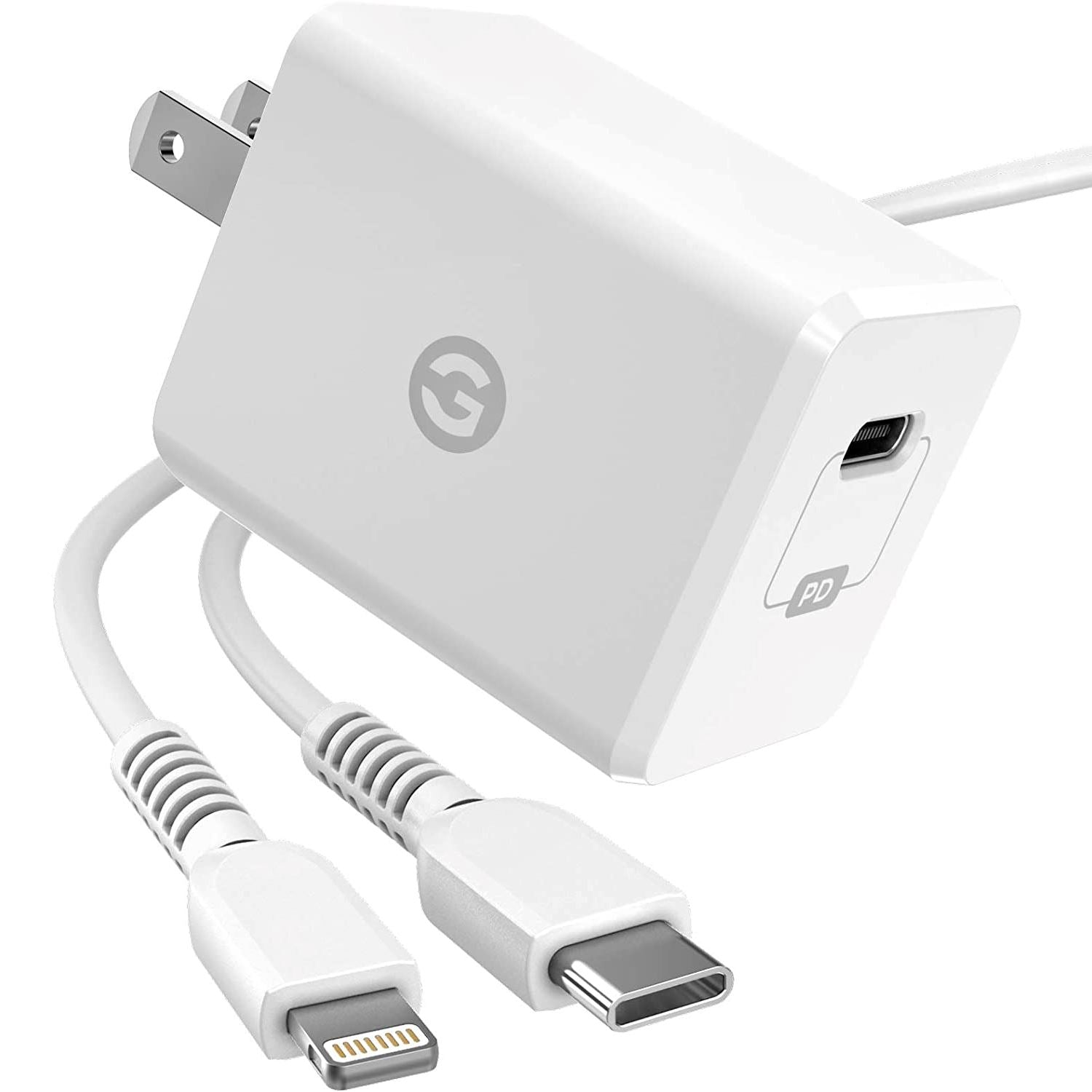 MFi Certified iPhone Fast Charger USB-C to Lightning Cable Outlet Supply