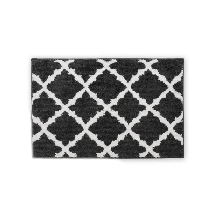 Bibb Home 1-2 Pack Trellis Micro Shag Bath Rugs 17 X 24 Sale Manchester Great Sale