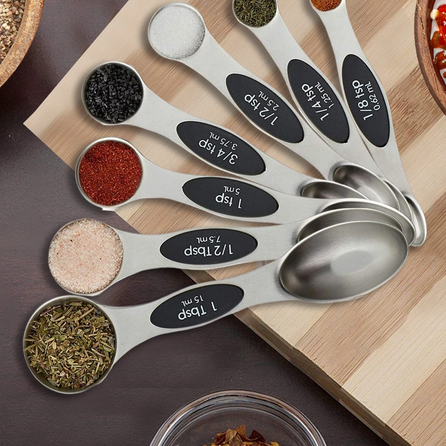 7-Piece: Double Sided Stackable Magnetic Measuring Spoons Set with Leveler Get Authentic Cheap Online