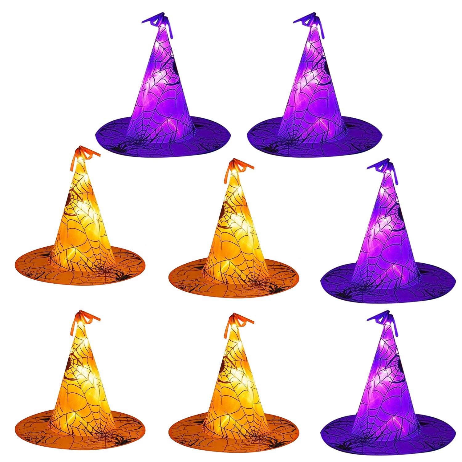 8-Pack: 13ft Witch Hat Hanging String LED Light For Sale Free Shipping