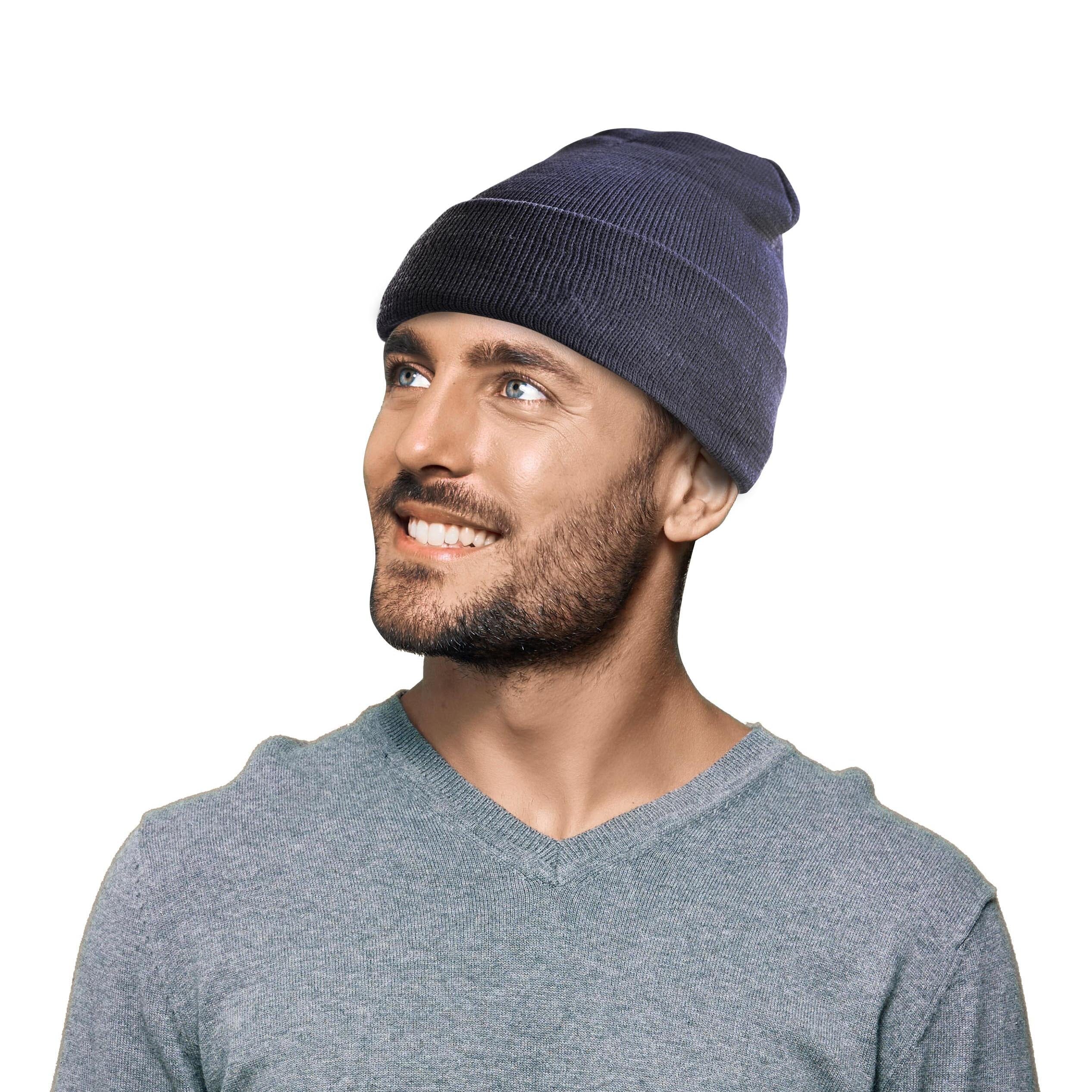 Fleece Lined Fold Over Thermal Winter Beanie Hat Affordable Cheap Online