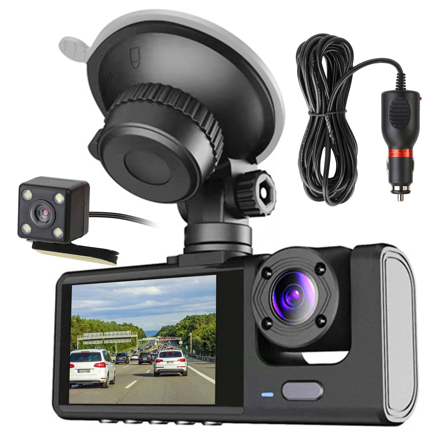 3 Channel Car DVR Dash Cam Video Recorder Tumblr Cheap Online