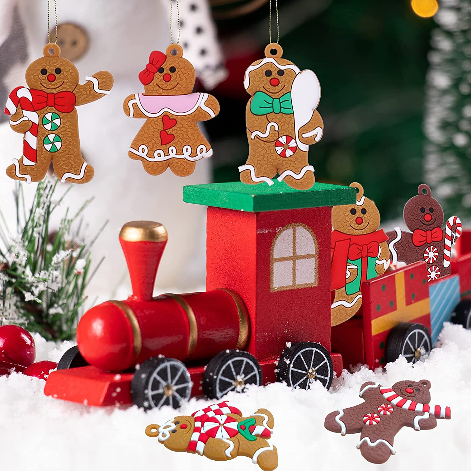 12-Piece: Gingerbread Man Ornaments Buy Cheap Best Wholesale