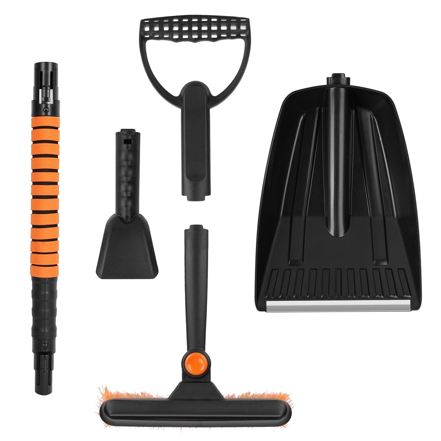 5-in-1 Detachable 180° Adjustable Ice Scraper Snow Shovel Clearance Discounts