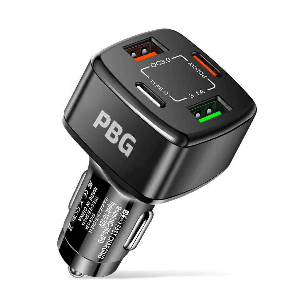 PBG 4 Port Car Charger 2 PD Ports and 2 USB Ports Buy Cheap Explore