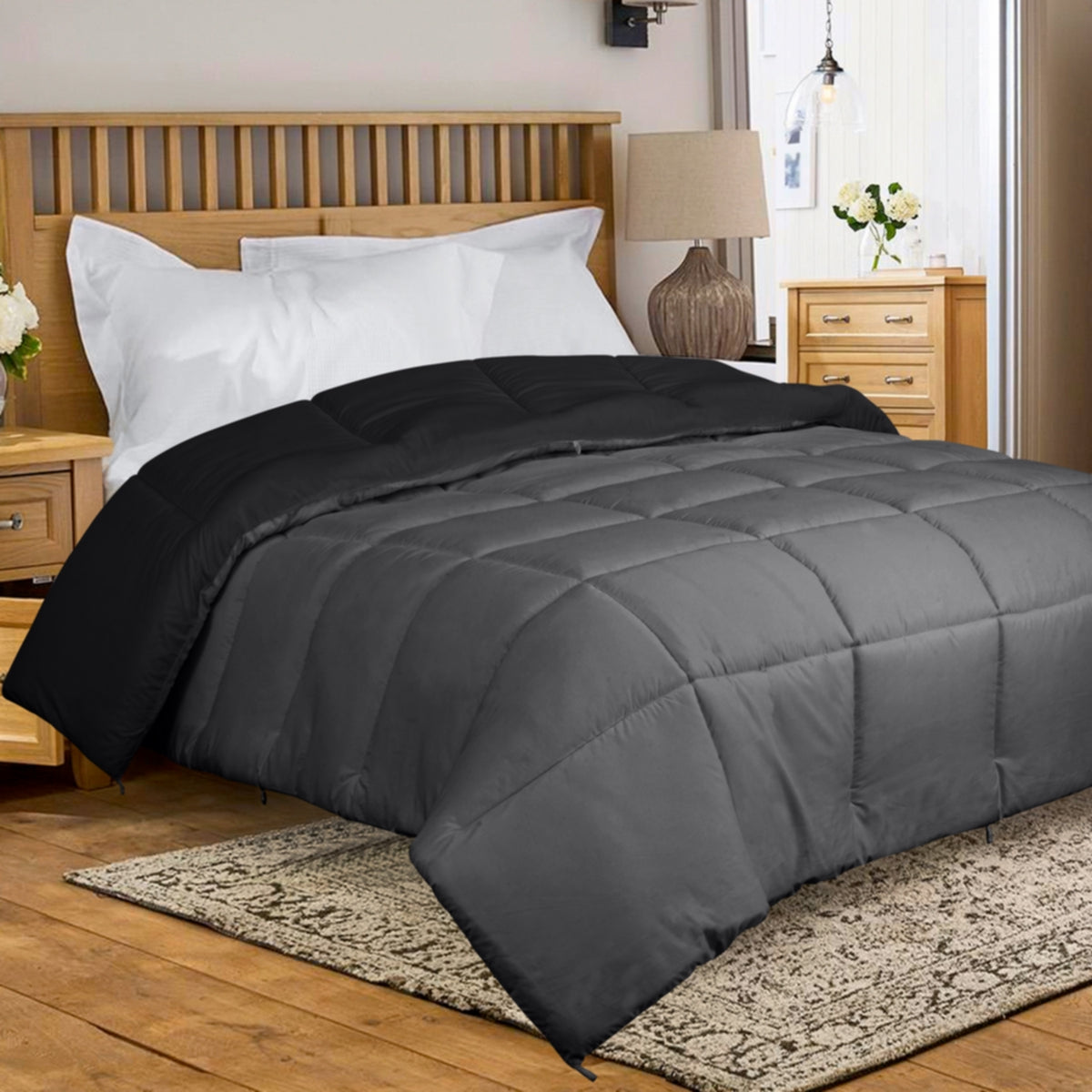 Royale All Season Down Alternative Lightweight Quilted Bedding Comforter with Corner Tabs 100% Authentic Sale Online