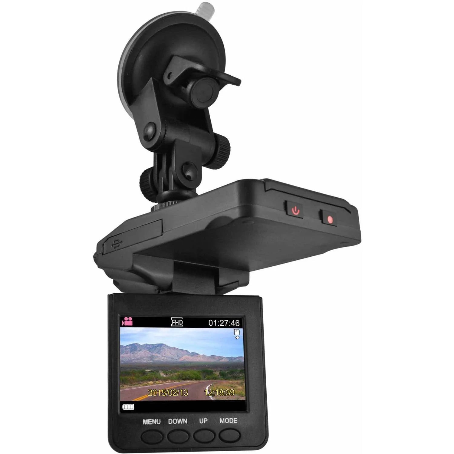 XO Vision 2.5 HD DashCam with Night Vision, Black Low Pice Fee Shipping