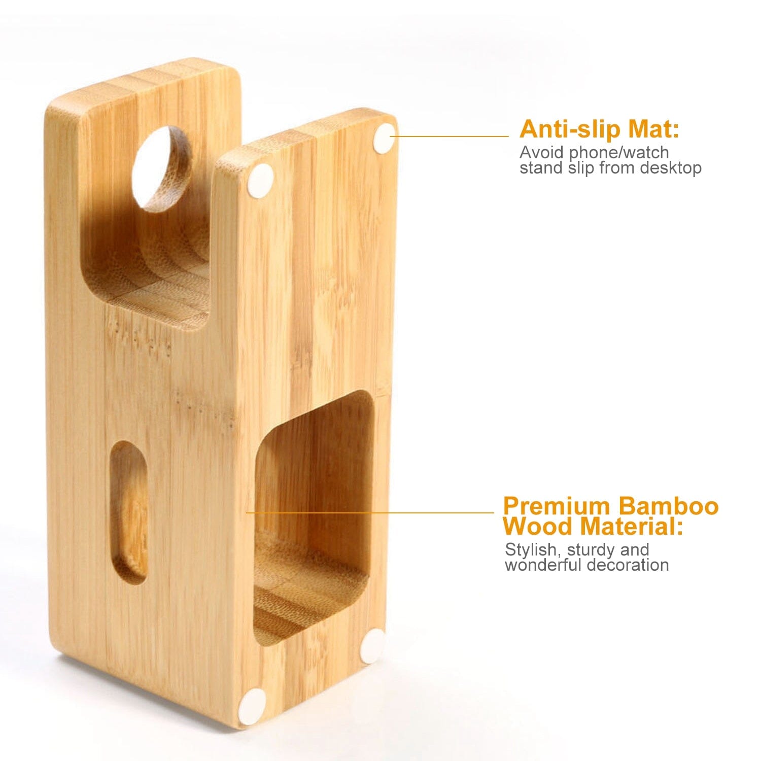 Bamboo Wood Charging Stand for Apple Watch Latest