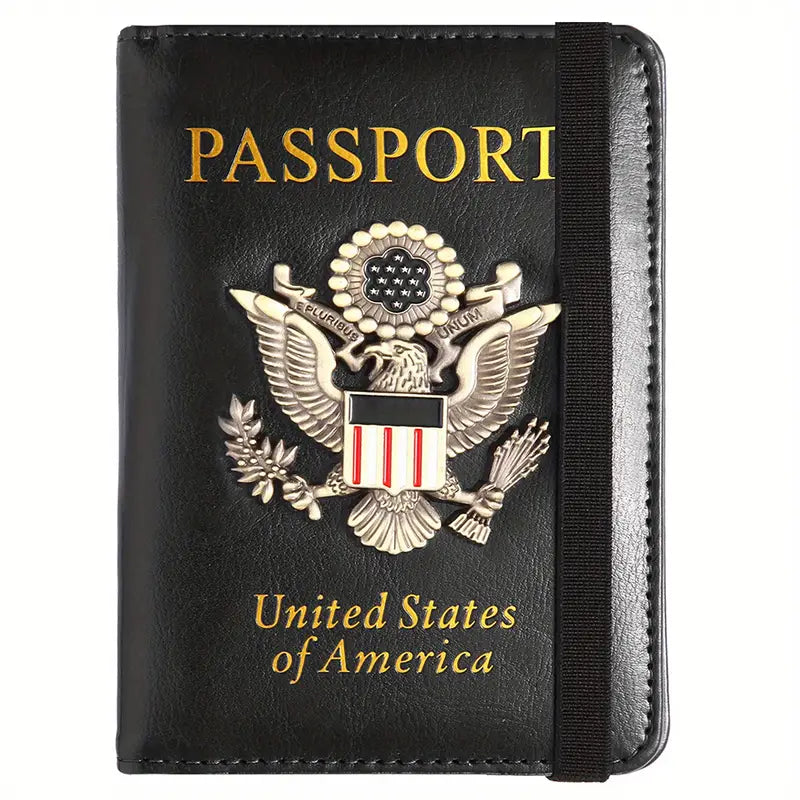 Creative Passport Holder Cover With 3D Metal Badge Discount Footaction