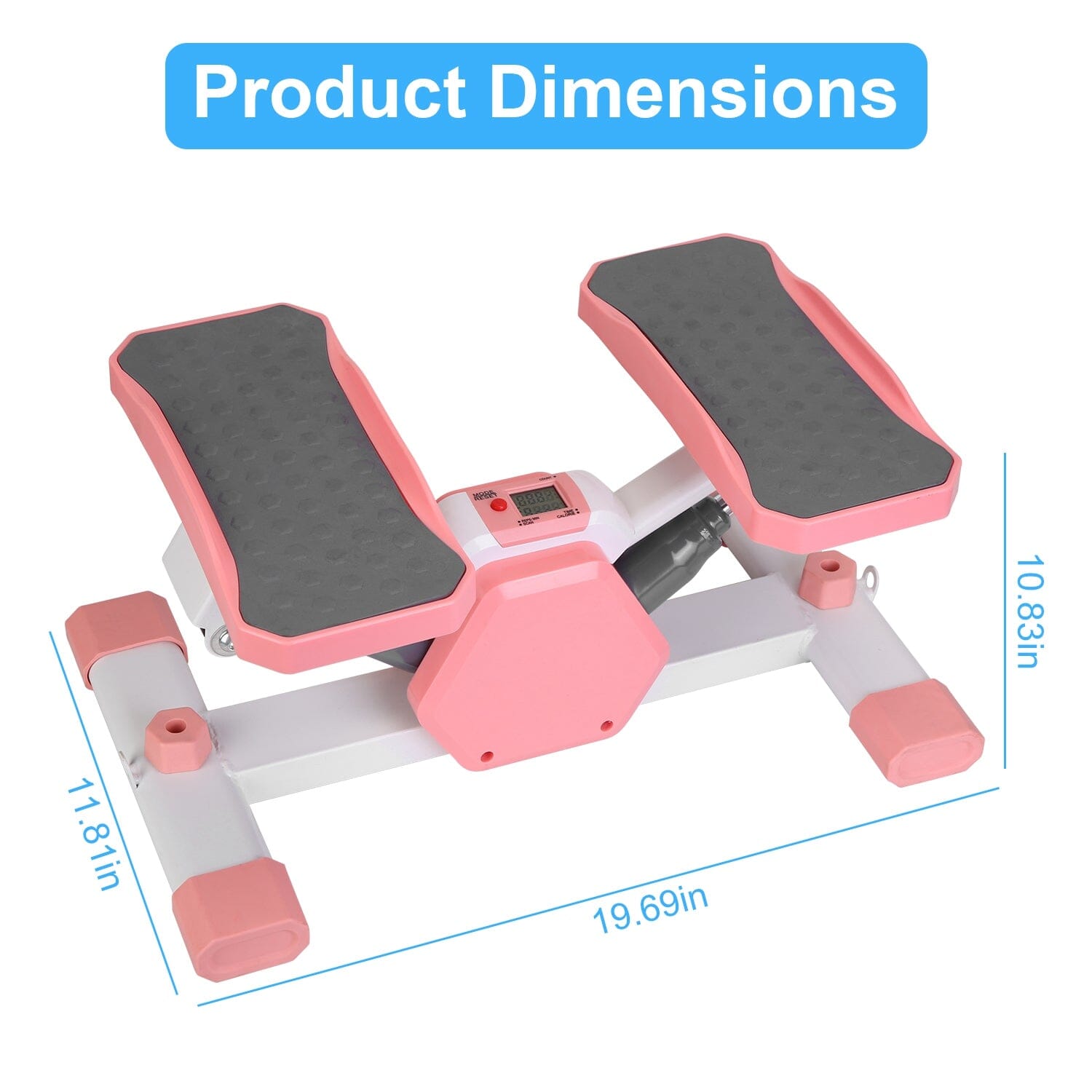 Mini Stepper Stair Stepper with Resistance Bands Quiet Workout with Digital Timer Official Site Cheap Online