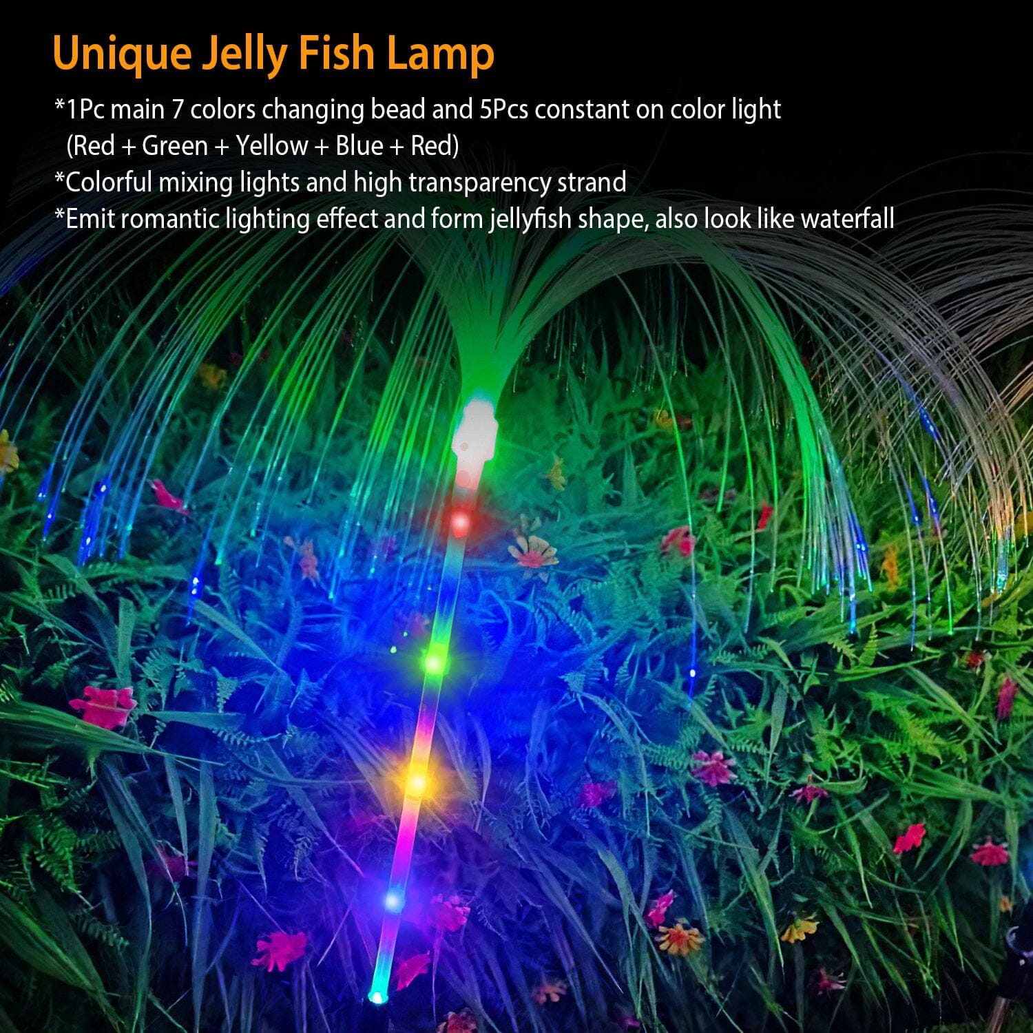 4-Piece: Solar Powered Jellyfish Lights Factory Outlet Cheap Online