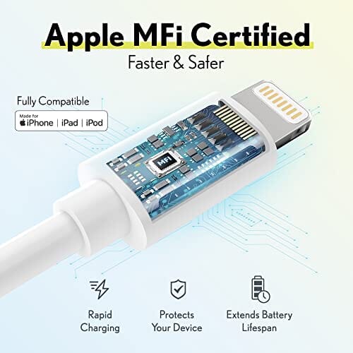 Overtime iPhone MFI Certified 10ft USB-C to Lightning Charging Cable Outlet Discount Authentic