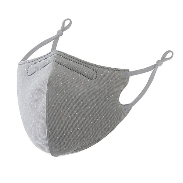 3-Piece: Solid Color Polka Dot Print Adjustable Face Mask Recommend Online