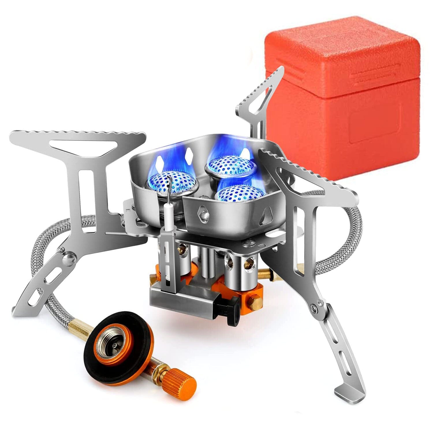 4000W Portable Camping Stove Foldable Powerful Gas Stove Backpacking Burner Safe Shopping Cheap Online