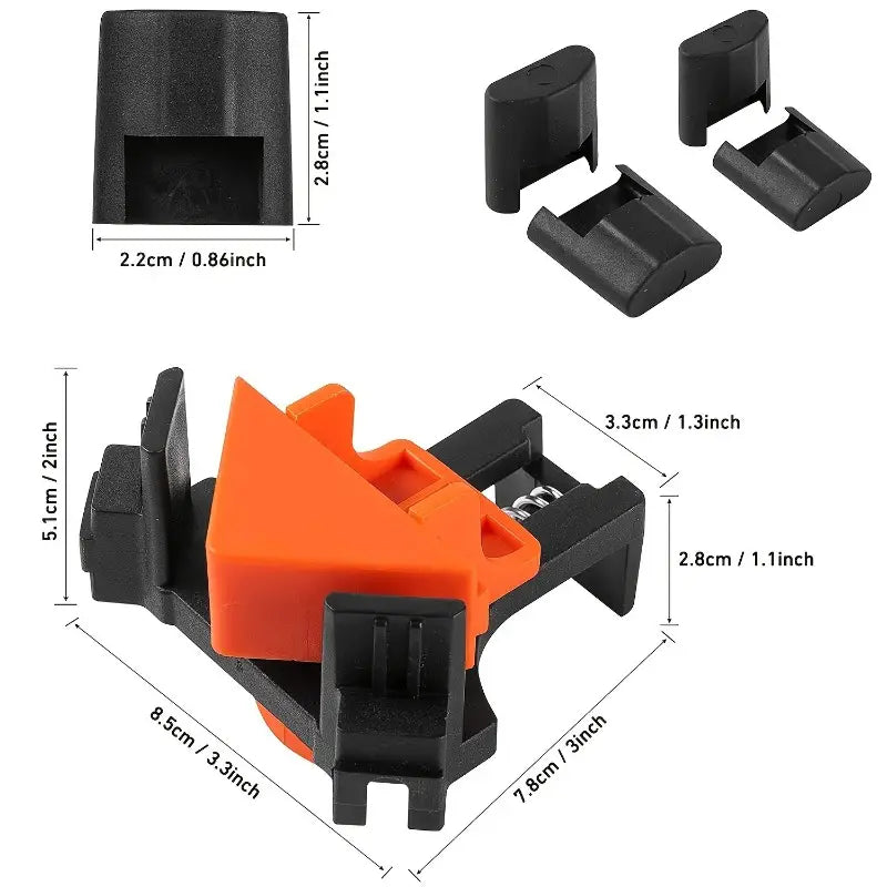 4-Piece Set: Precision 90 Degree Angle Clamps for Woodworking Cheap Sale Visit