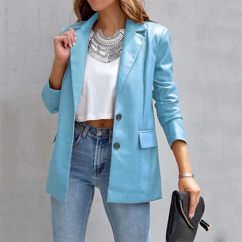 Women's Blazer Warm Breathable Outdoor Office Street Pocket Single Breasted Turndown Outlet 2025 New