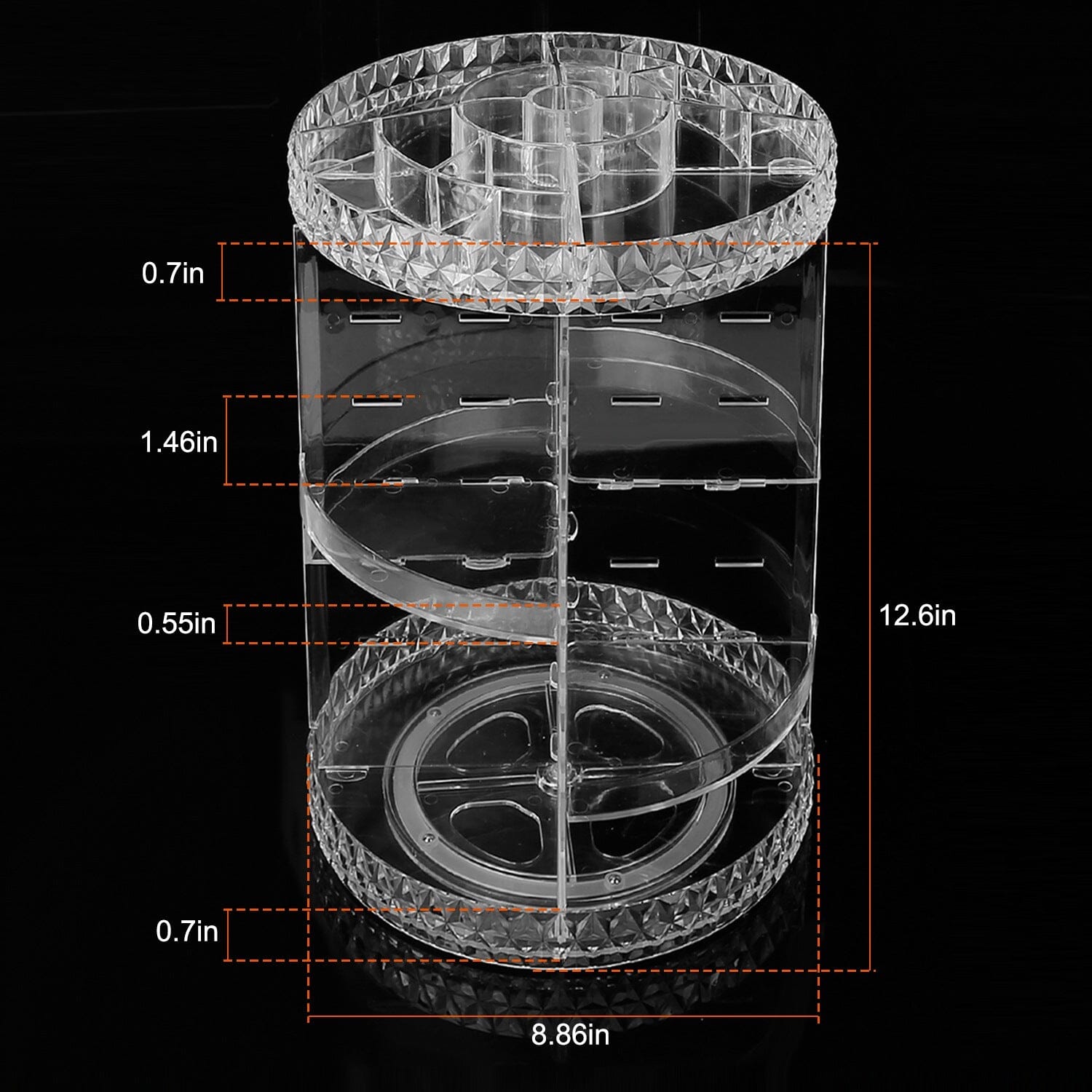 360° Rotating Make Up Organizer 2025 New Cheap Pice