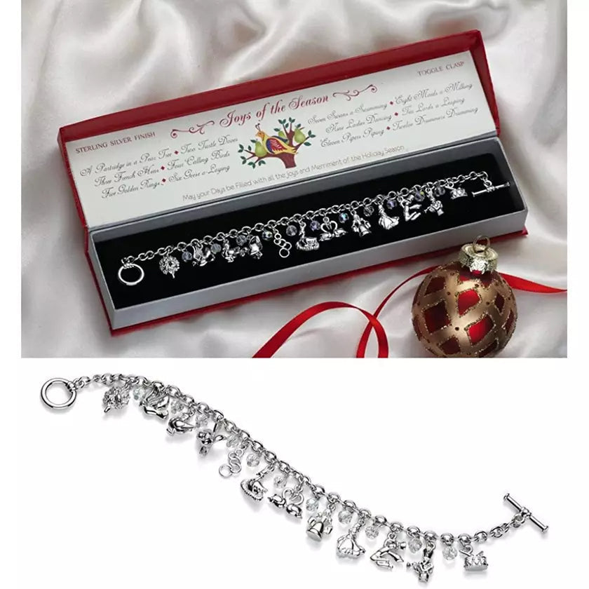 12 Days of Christmas Charm Bracelet For Sale Official Site