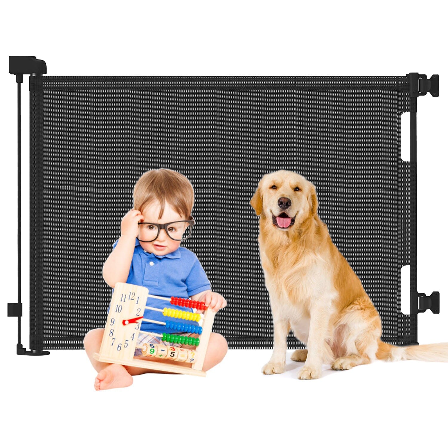 Extra Wide Child Safety Gate Retractable Door Cheap Sale Geniue Stockist